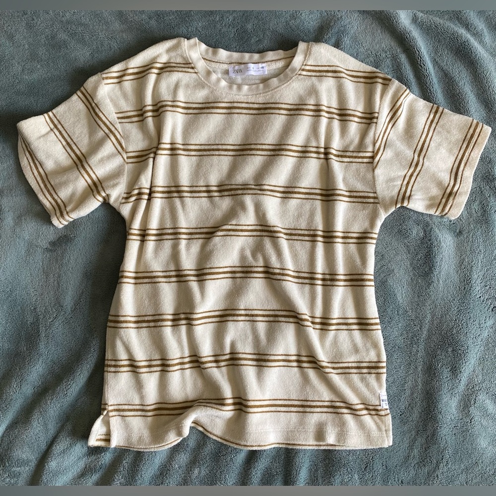 Zara Terry cloth tee retro size 10